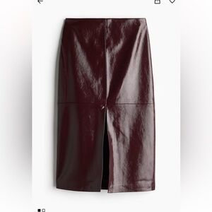 Coated pencils skirt